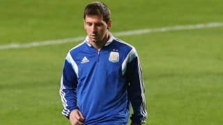Lionel Messi's leadership compared to Diego Maradona by coach Alejandro Sabella in FIFA World Cup 2014